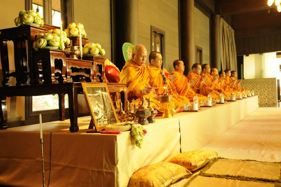 Buddhist Monk Ceremony at Jim Thompsons House & Museum